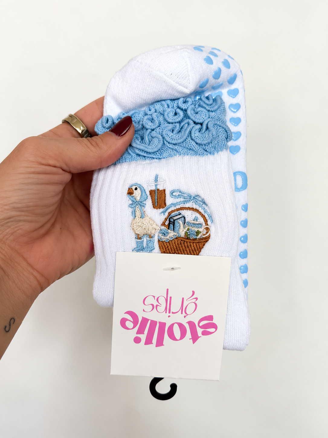 Thrifty Girl | Thrift-Inspired Pilates Grip Socks
