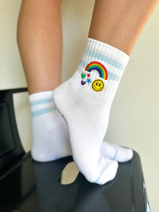 PILATES GRIP CREW SOCK | LITTLE MISS SUNSHINE